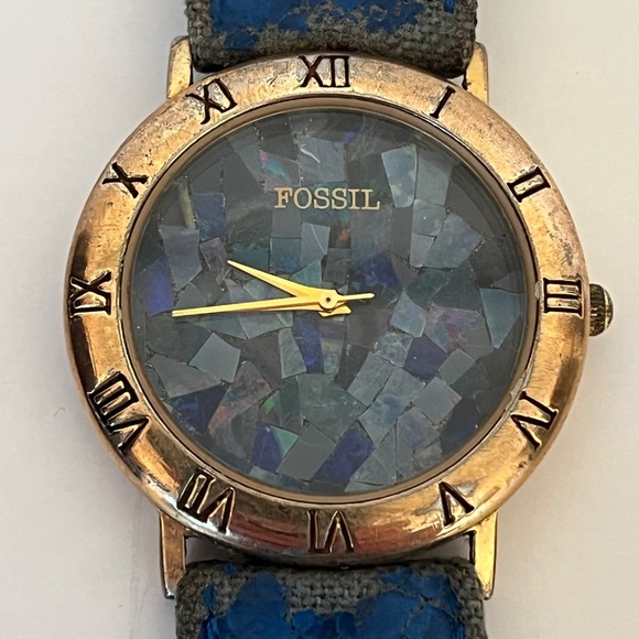 1994 FOSSIL RARE SHATTERED ABALONE WATCH SC-5489 - Picture 4 of 8